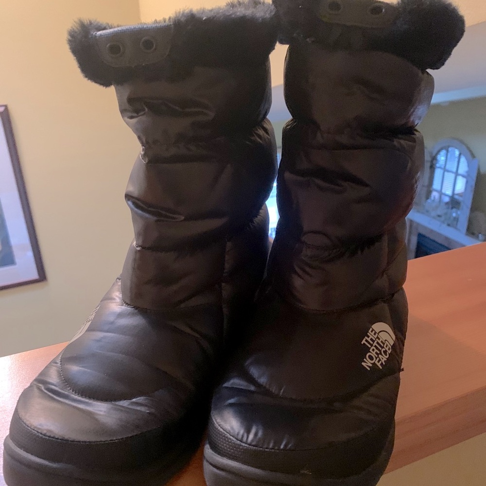 The North Face puffy snow boot